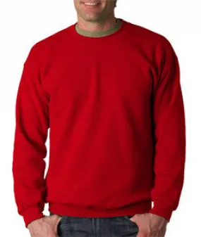 18000 Gildan Adult Heavy BlendCrew Neck Sweatshirt Antique Cherry Red (50/50)