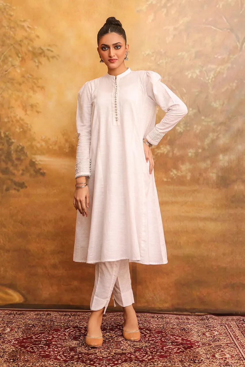 2Pc Solid Stitched Suit