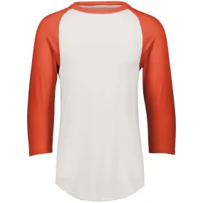 3-4 Sleeve Retro 2.0 Baseball Jersey White-Orange