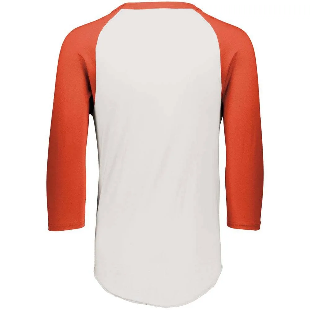 3-4 Sleeve Retro 2.0 Baseball Jersey White-Orange
