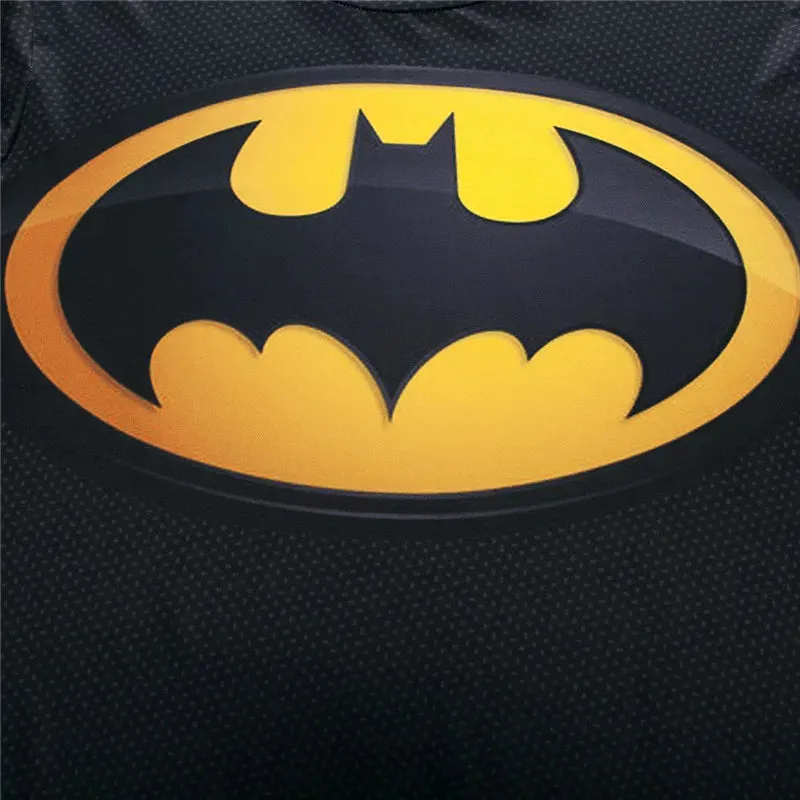 3D Printed Superhero Compression T-Shirt for Men, Comic Cosplay & Sports Quick-Dry Fitness Top, Summer Short Sleeve (S-3XL)