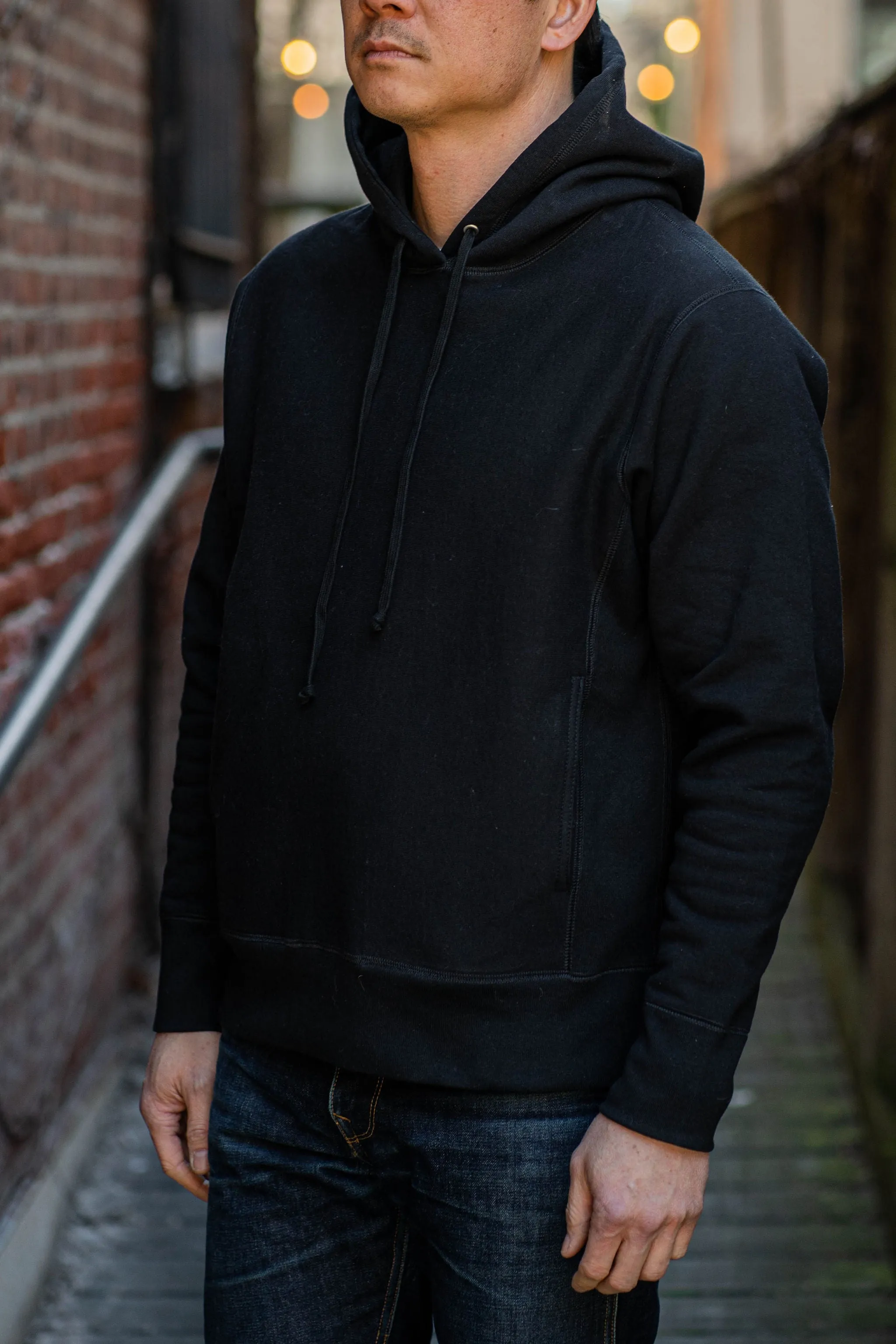 3sixteen Heavyweight Pullover Hoody - Black