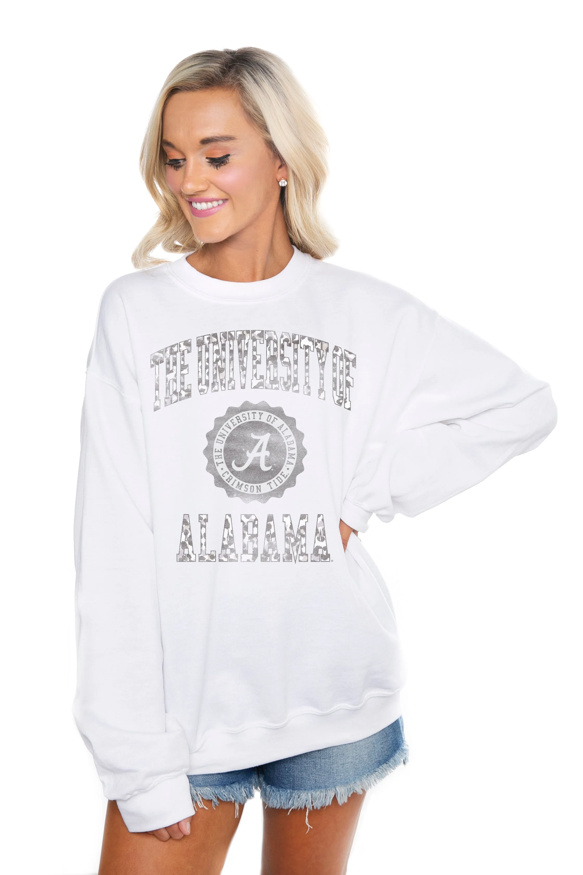 ALABAMA CRIMSON TIDE "OVERTIME" PERFECT CREW SWEATSHIRT
