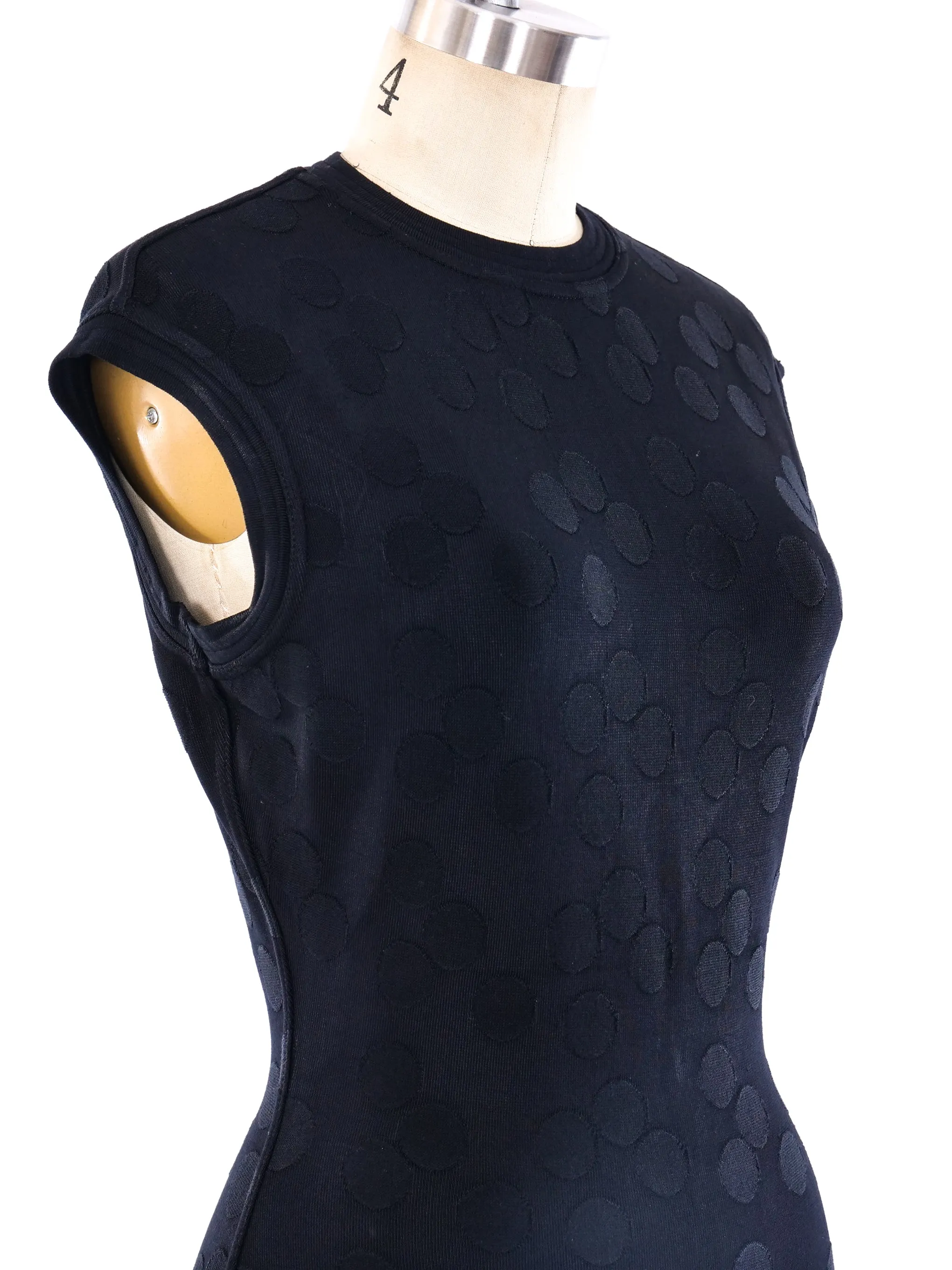 Alaia Dotted Knit Mini Dress