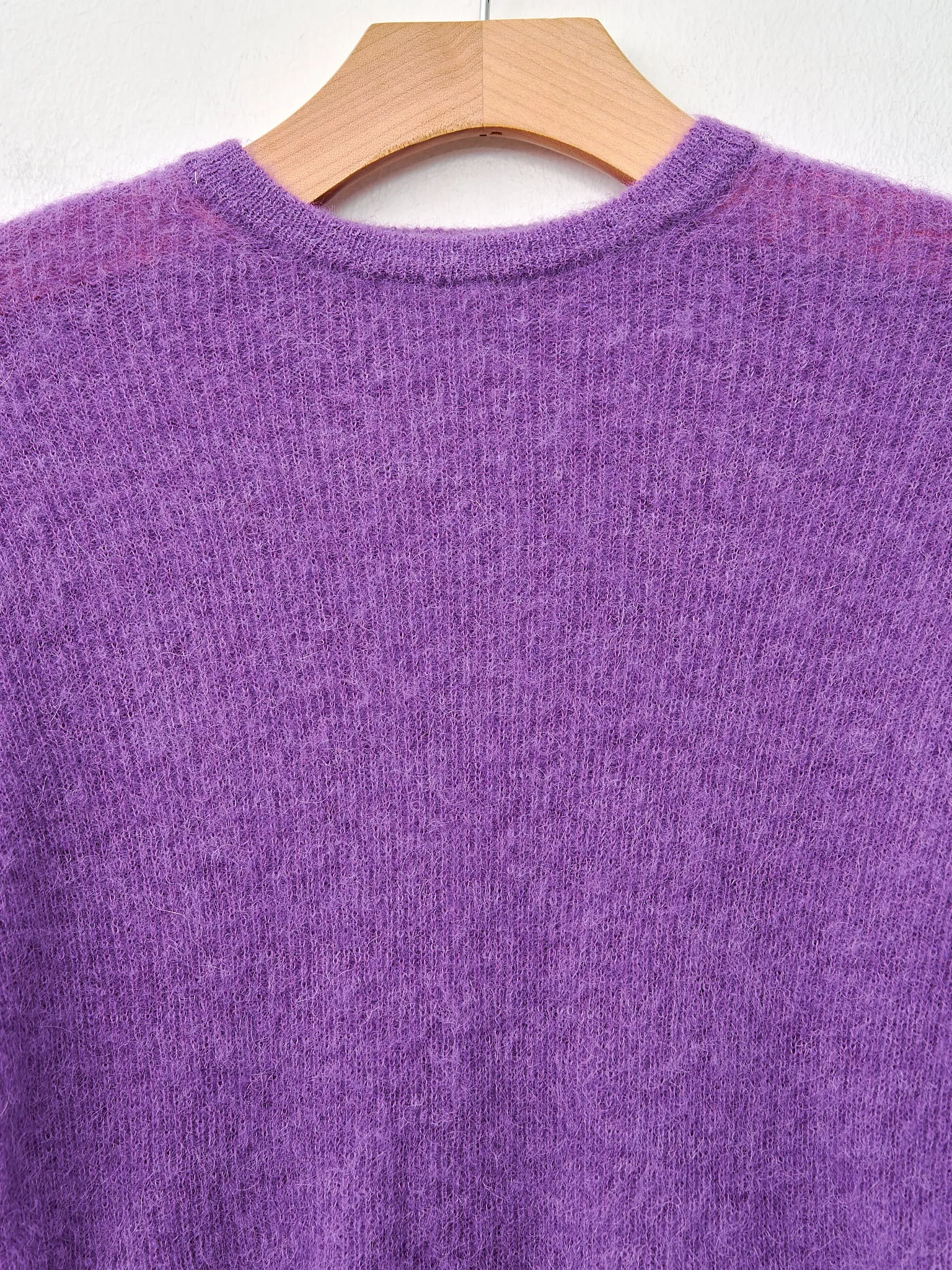 Baby Suri Alpaca Sheer Knit P/O - Purple