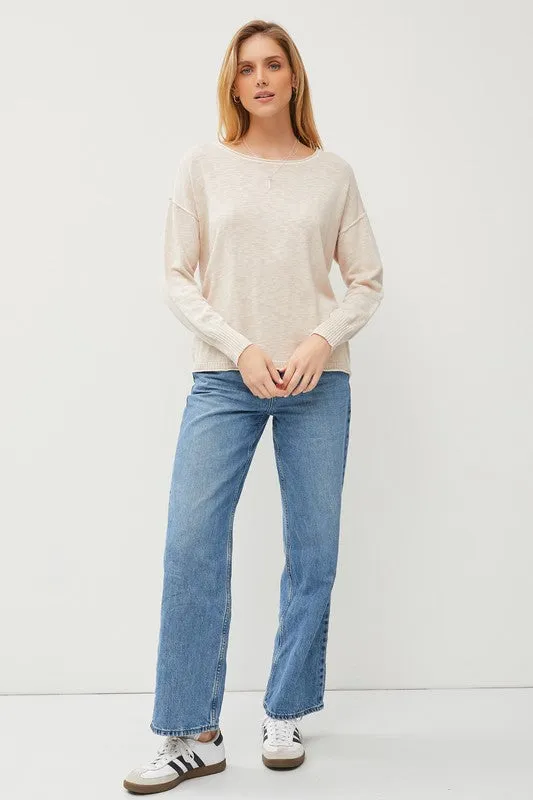 Boat Neck Outseam Sweater