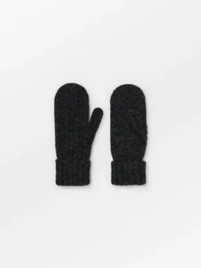 Cable Mittens Grey Melange
