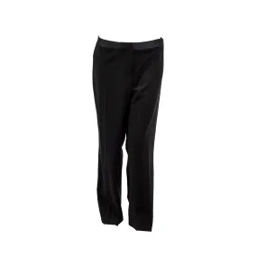 Calvin Klein Women's Flat Front Side Stripe Dress Pants Black Size 1W