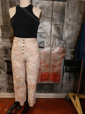 Camouflage Ankle Length Pants w/ Patches
