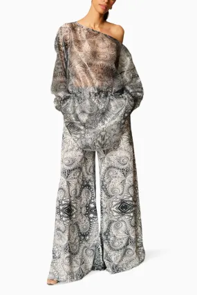 Checkmate Digital Amoeba Flare Pants