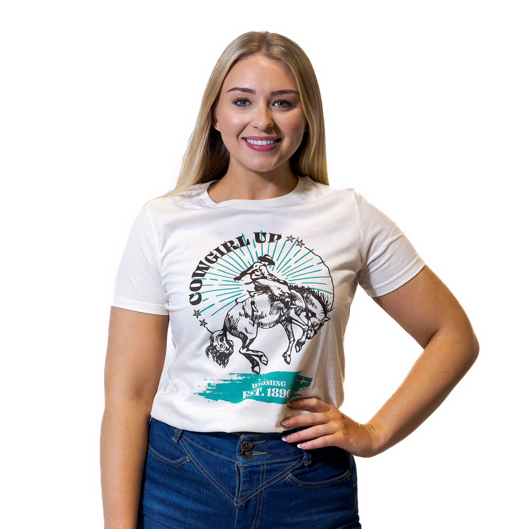 Cowgirl Up- Bucking Horse T-shirt | Know Your Brand