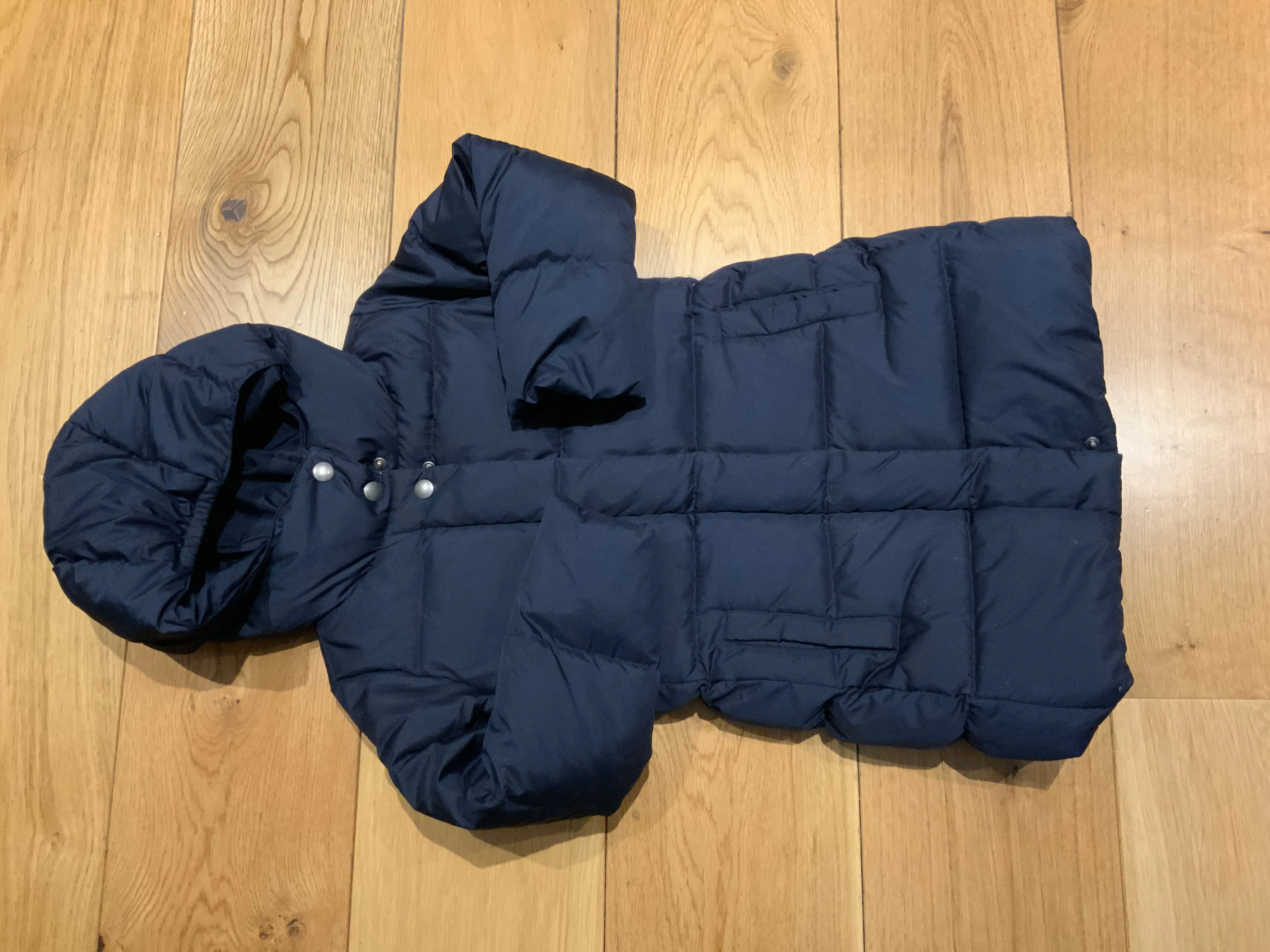 Crewcuts by J. Crew Girls' Puffer Parka Navy Winter Down Coat Jacket 4-5 years children