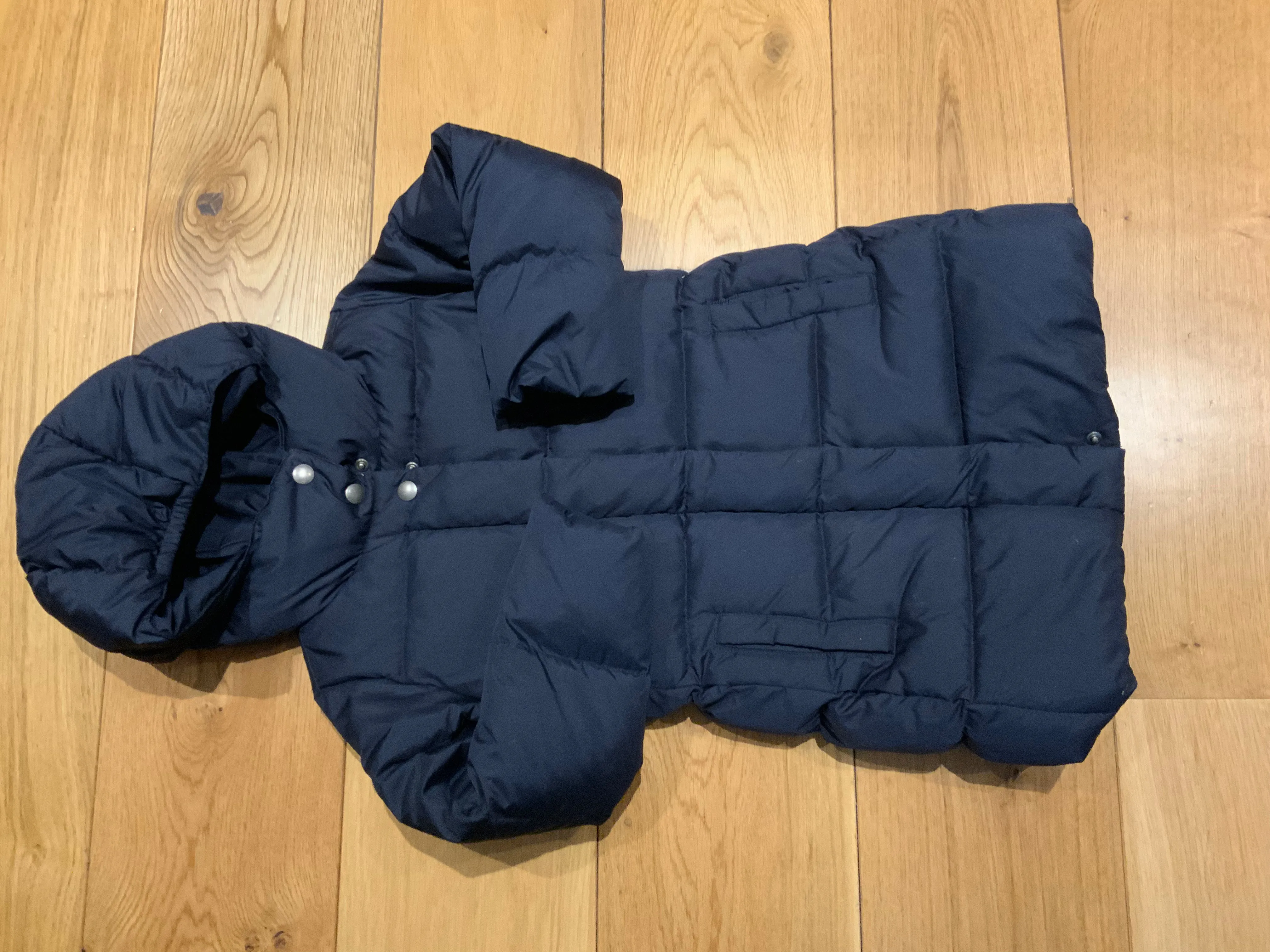 Crewcuts by J. Crew Girls' Puffer Parka Navy Winter Down Coat Jacket 4-5 years children