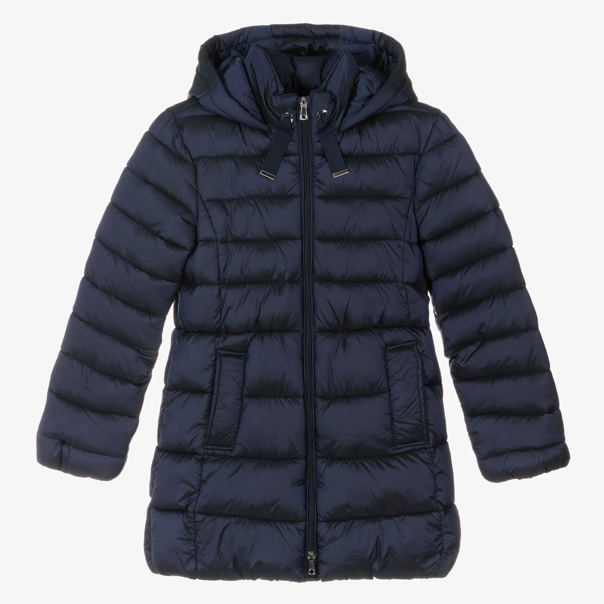 Crewcuts by J. Crew Girls' Puffer Parka Navy Winter Down Coat Jacket 4-5 years children