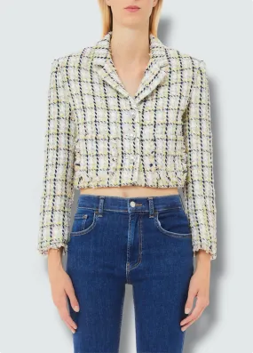 CROPPED BOUCLE JACKET