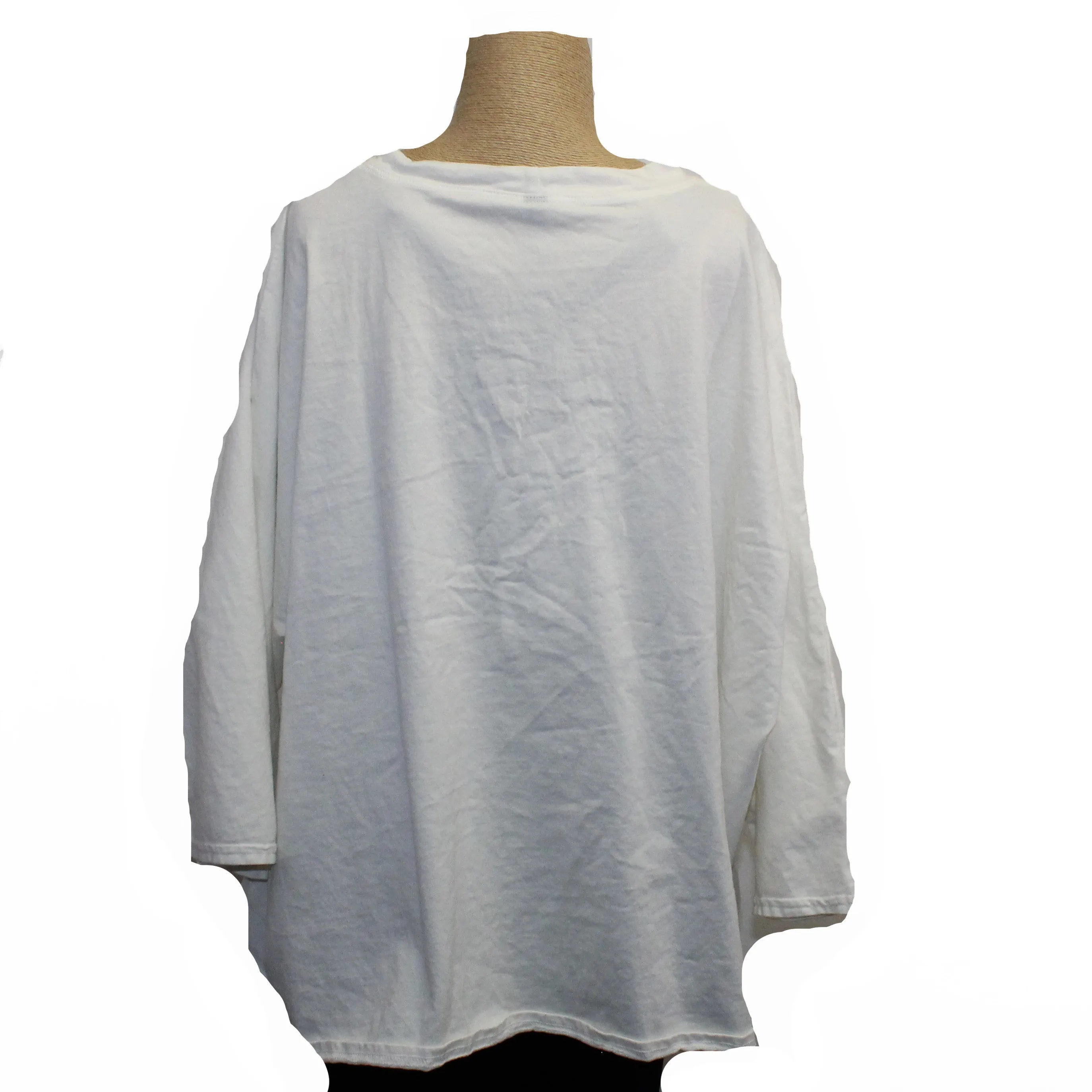 Cynthia Ashby Top, Black & White, Size 2 Fits Size 12-16