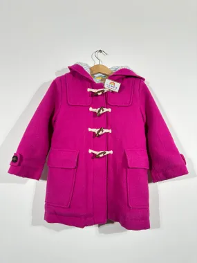 Dark Pink Duffle Coat (3-4 Years)