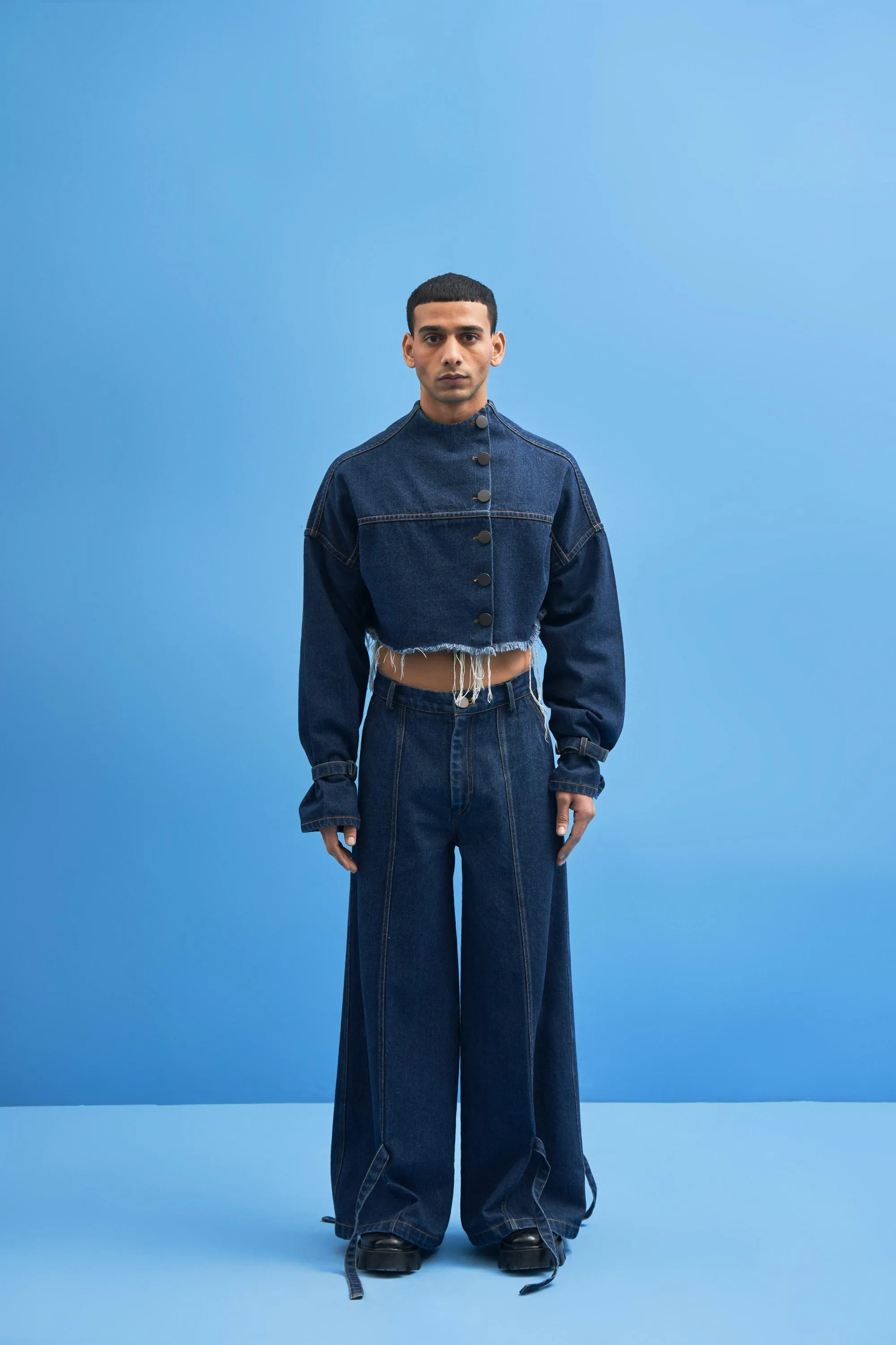 Denim Cropped Jacket