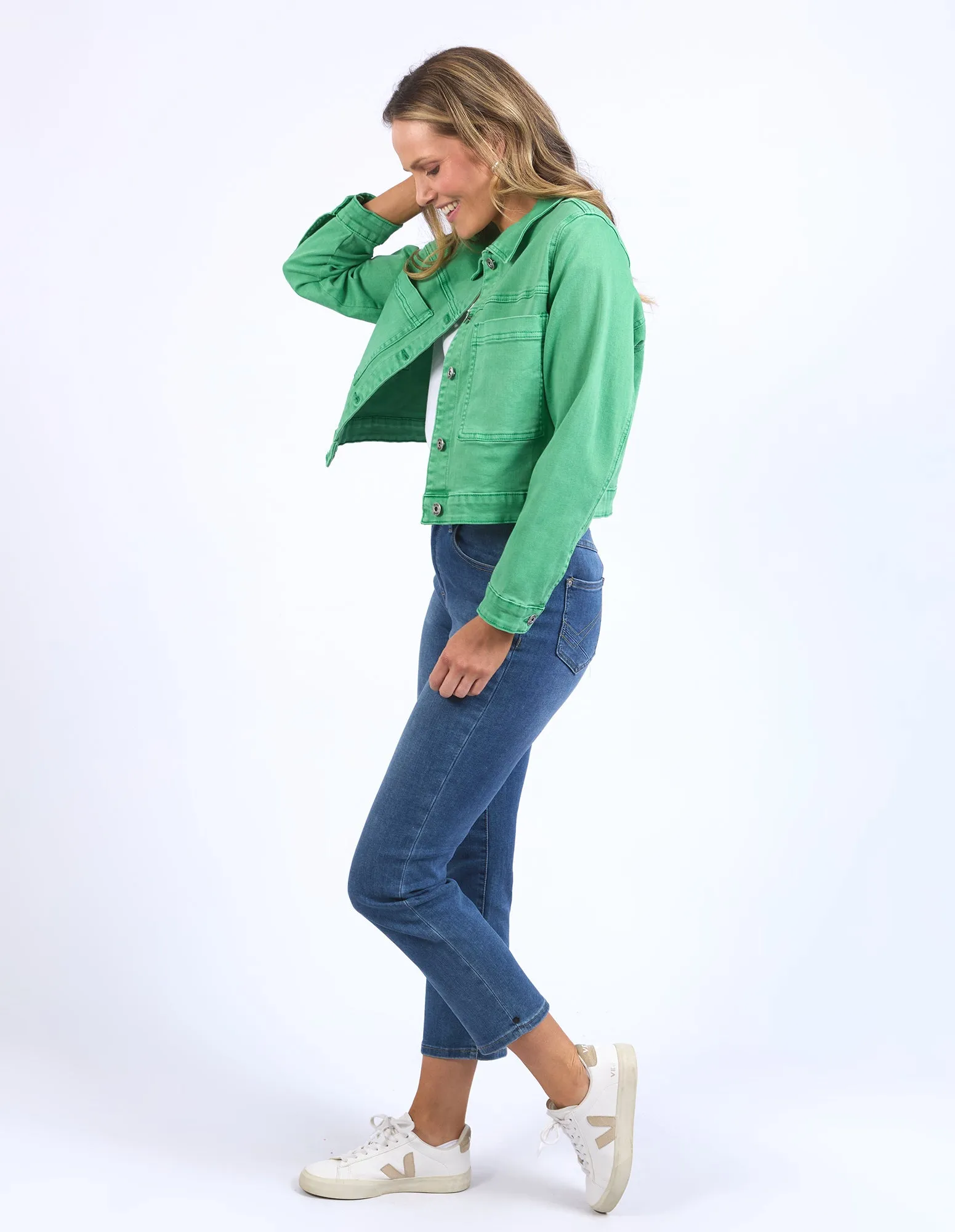 Elm Hazel Denim Jacket 81D1330 - Greenbriar