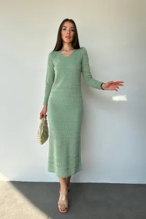 ELS Lined Knit Dress - Mint - Eugene