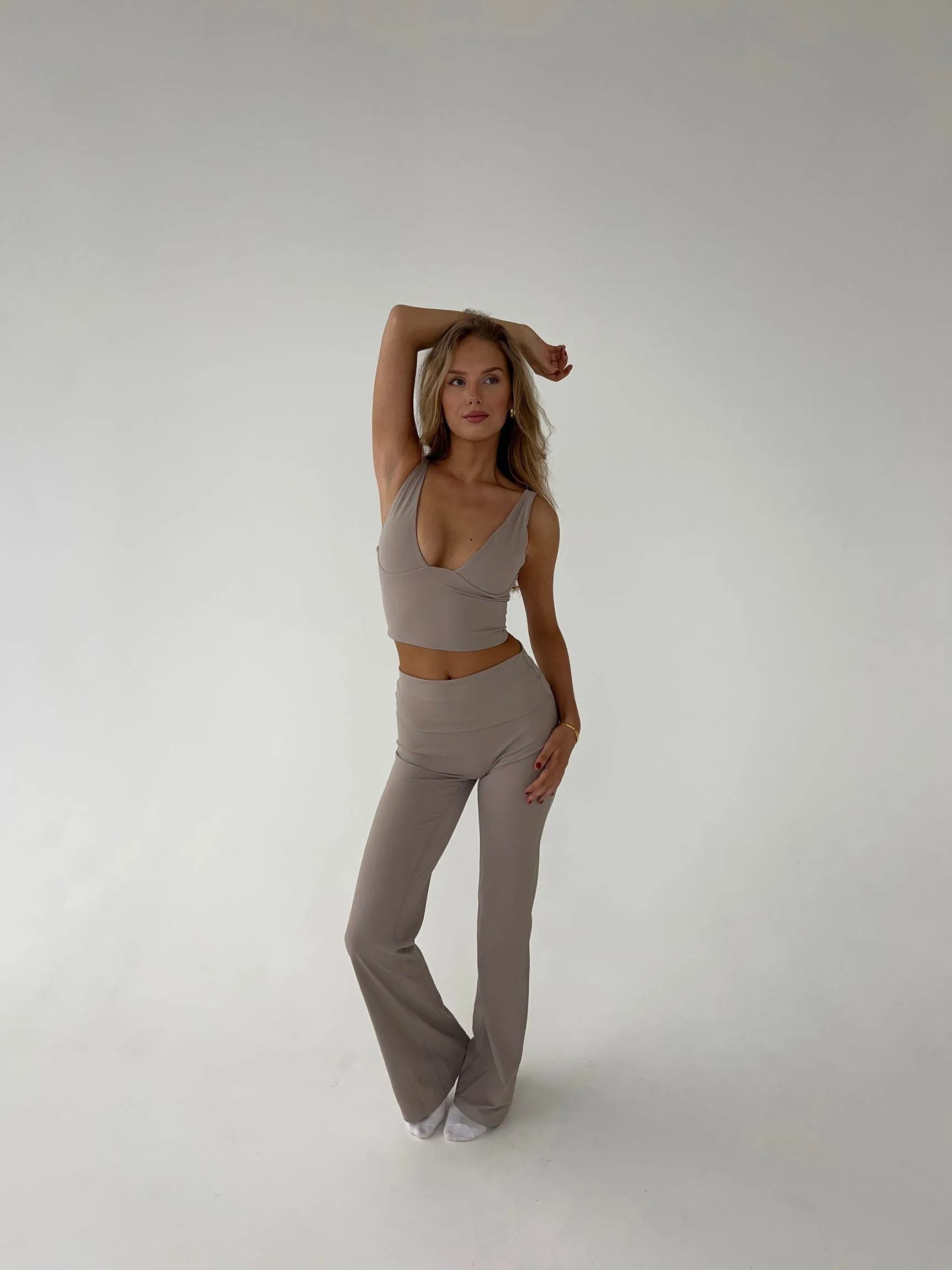 Essential flared pants - Ash