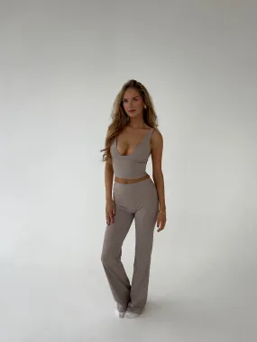 Essential flared pants - Ash