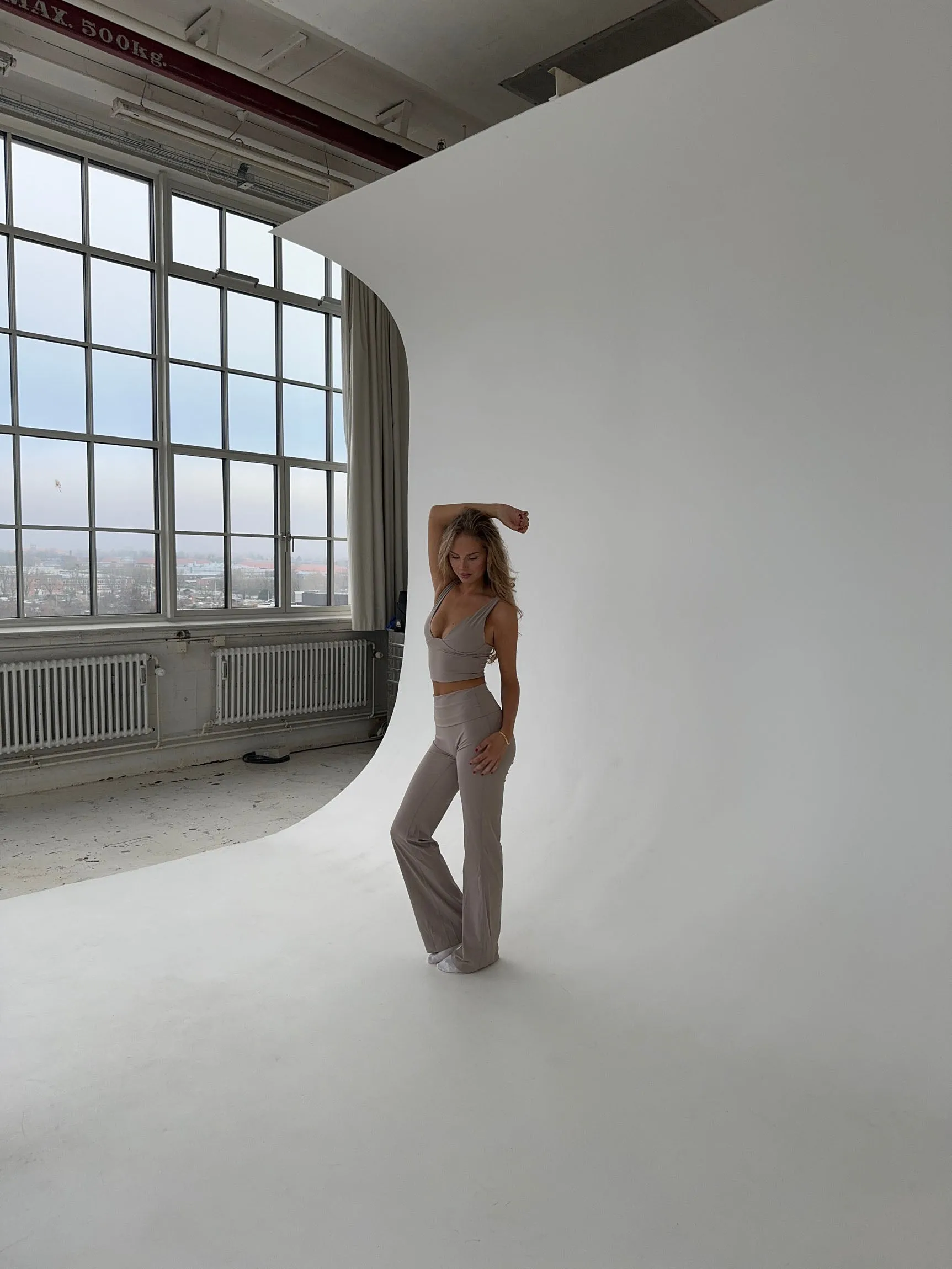 Essential flared pants - Ash