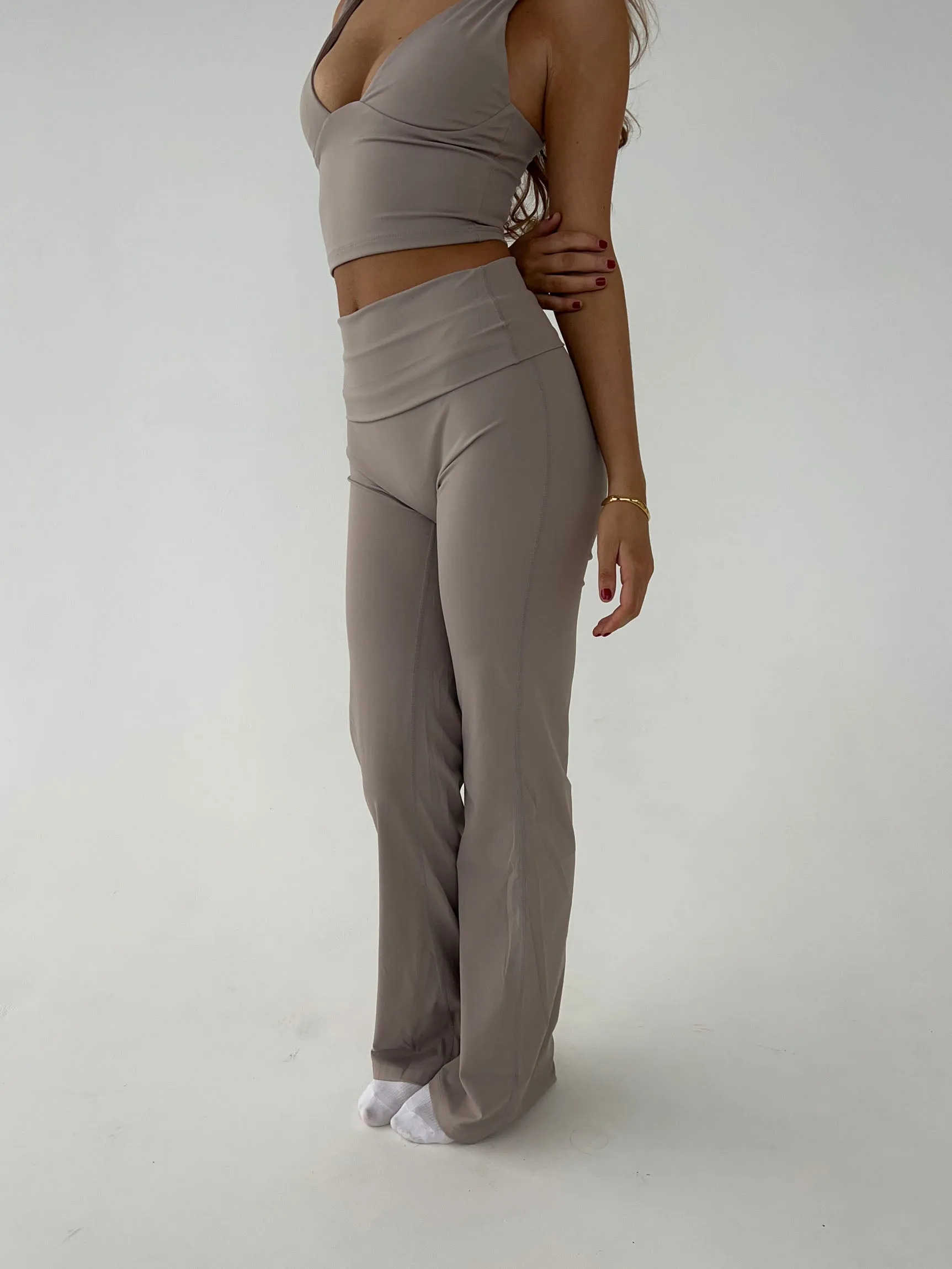Essential flared pants - Ash