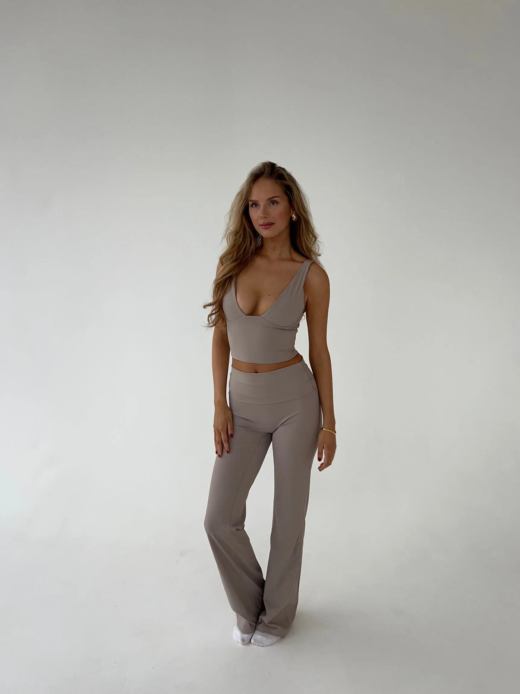 Essential flared pants - Ash