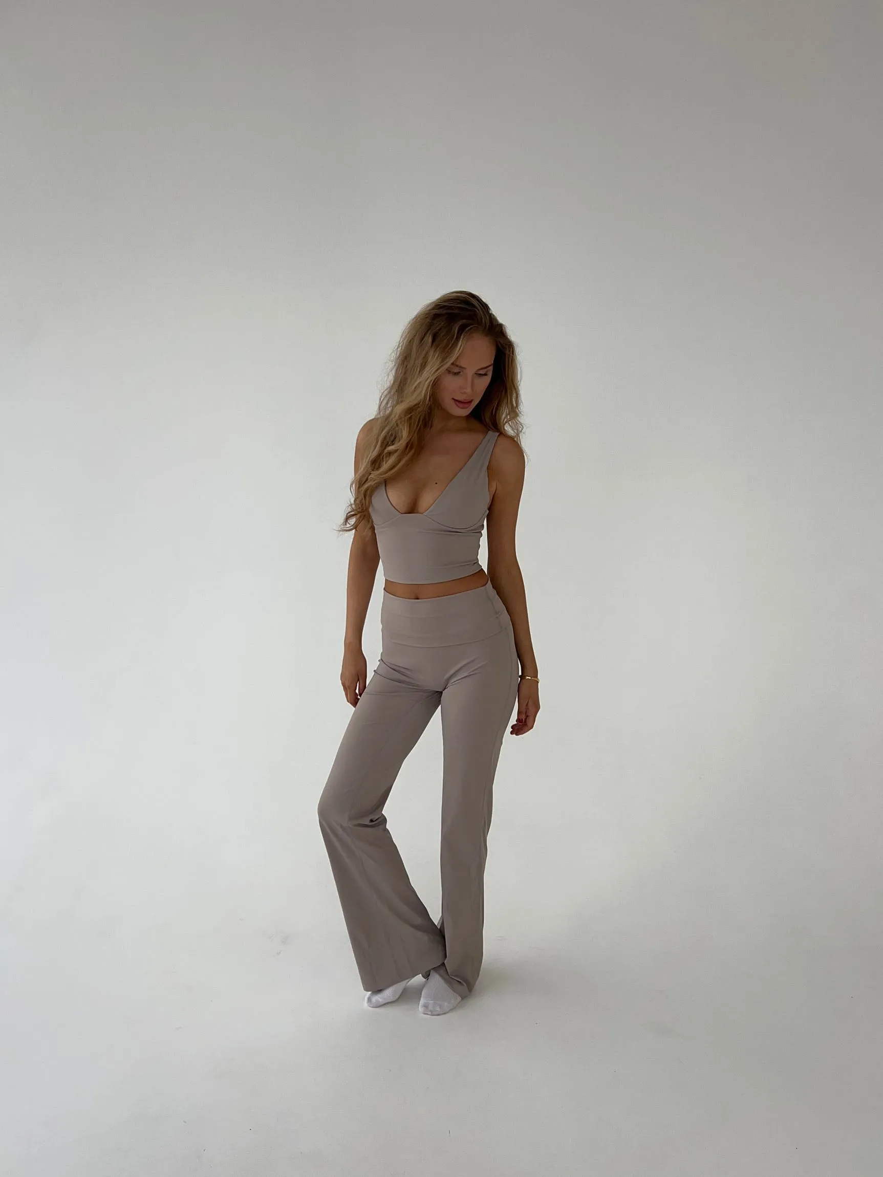 Essential flared pants - Ash
