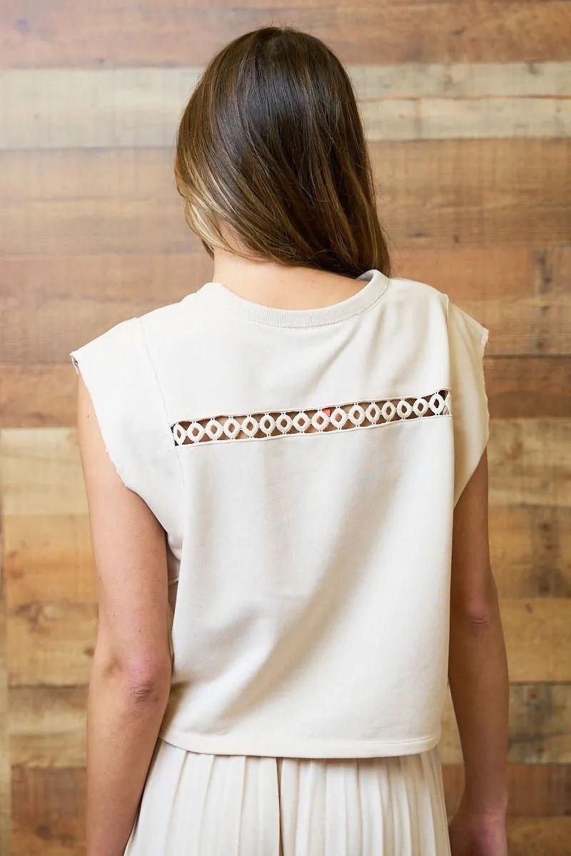 Eyelet Knit Top