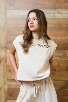 Eyelet Knit Top