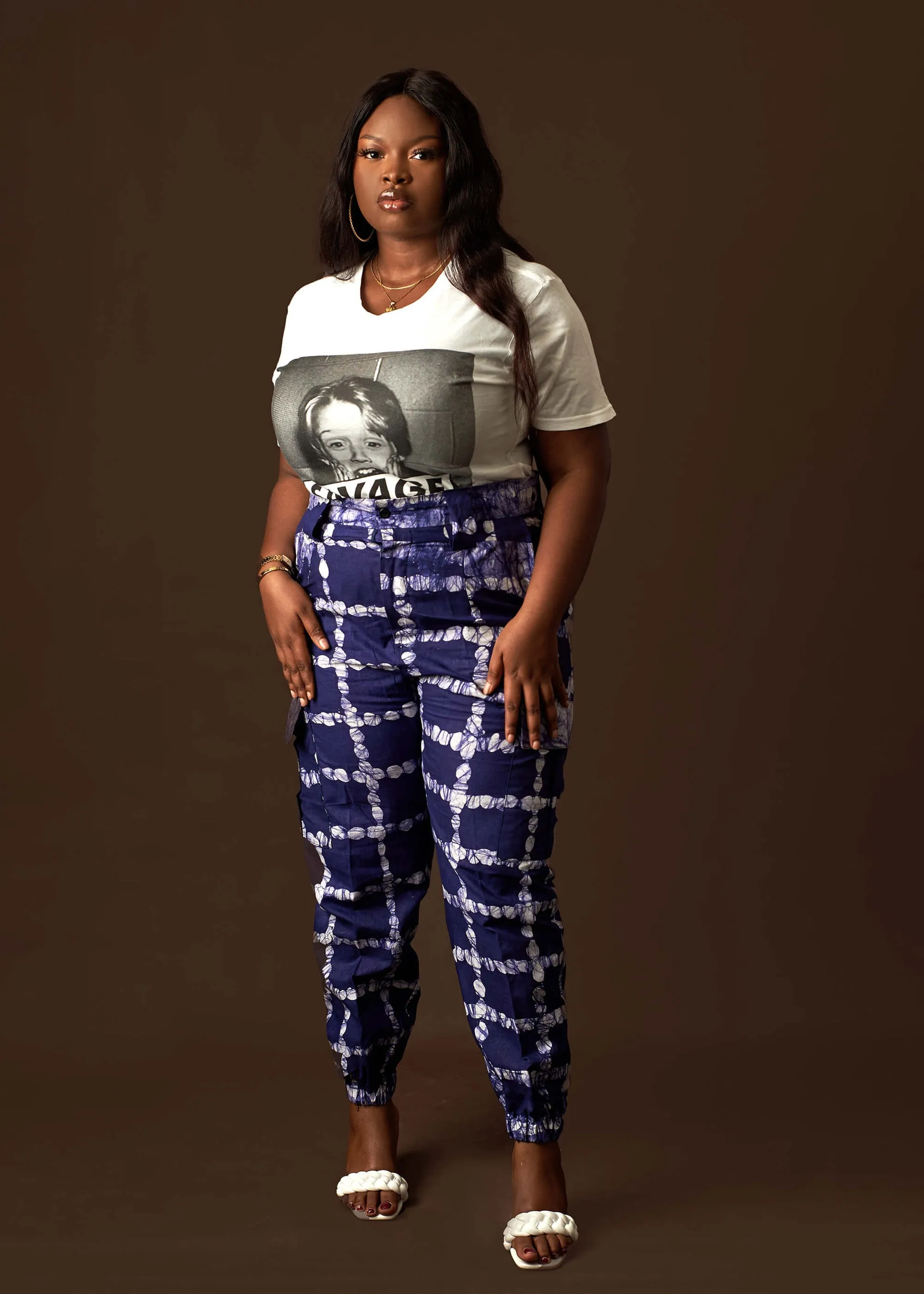 FINALE SALE Abebi Cargo Pants (Hand-Dyed)