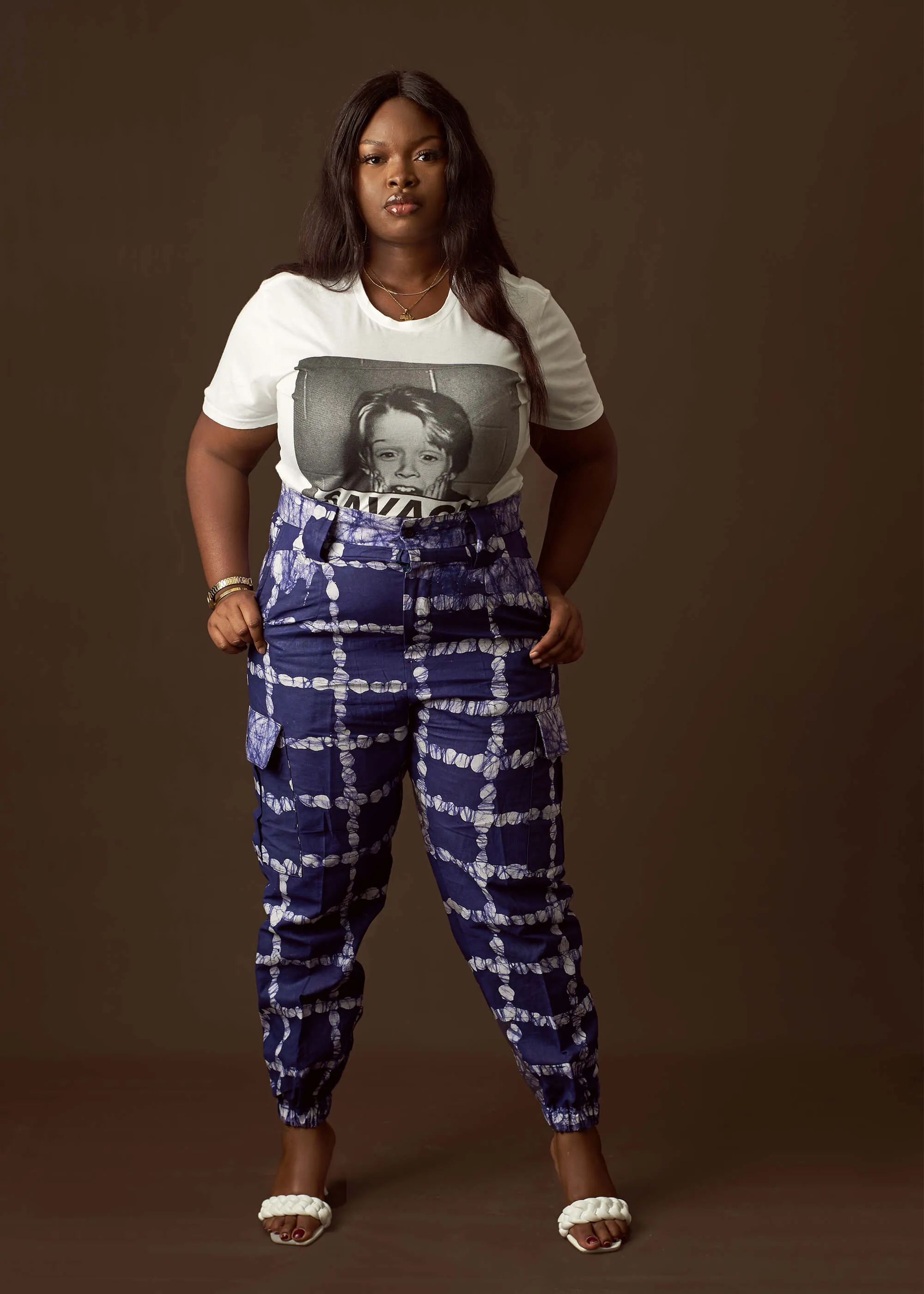FINALE SALE Abebi Cargo Pants (Hand-Dyed)