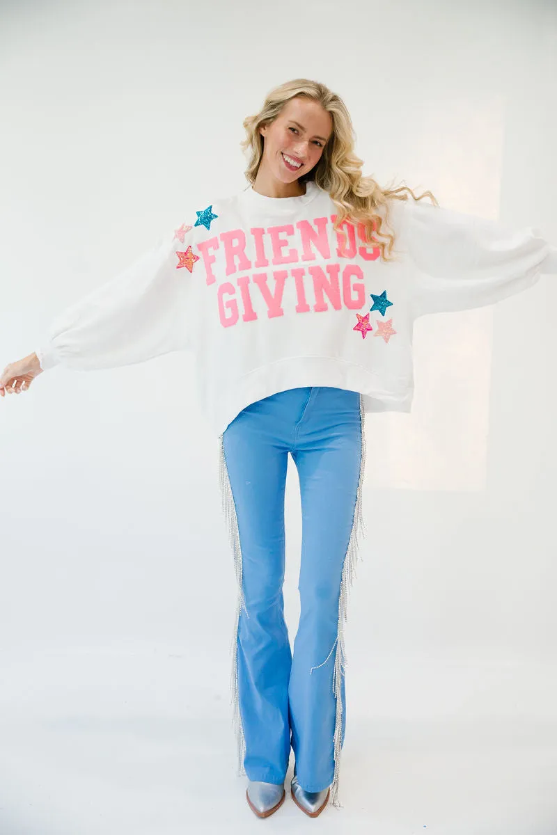 FRIENDSGIVING STAR WHITE PULLOVER