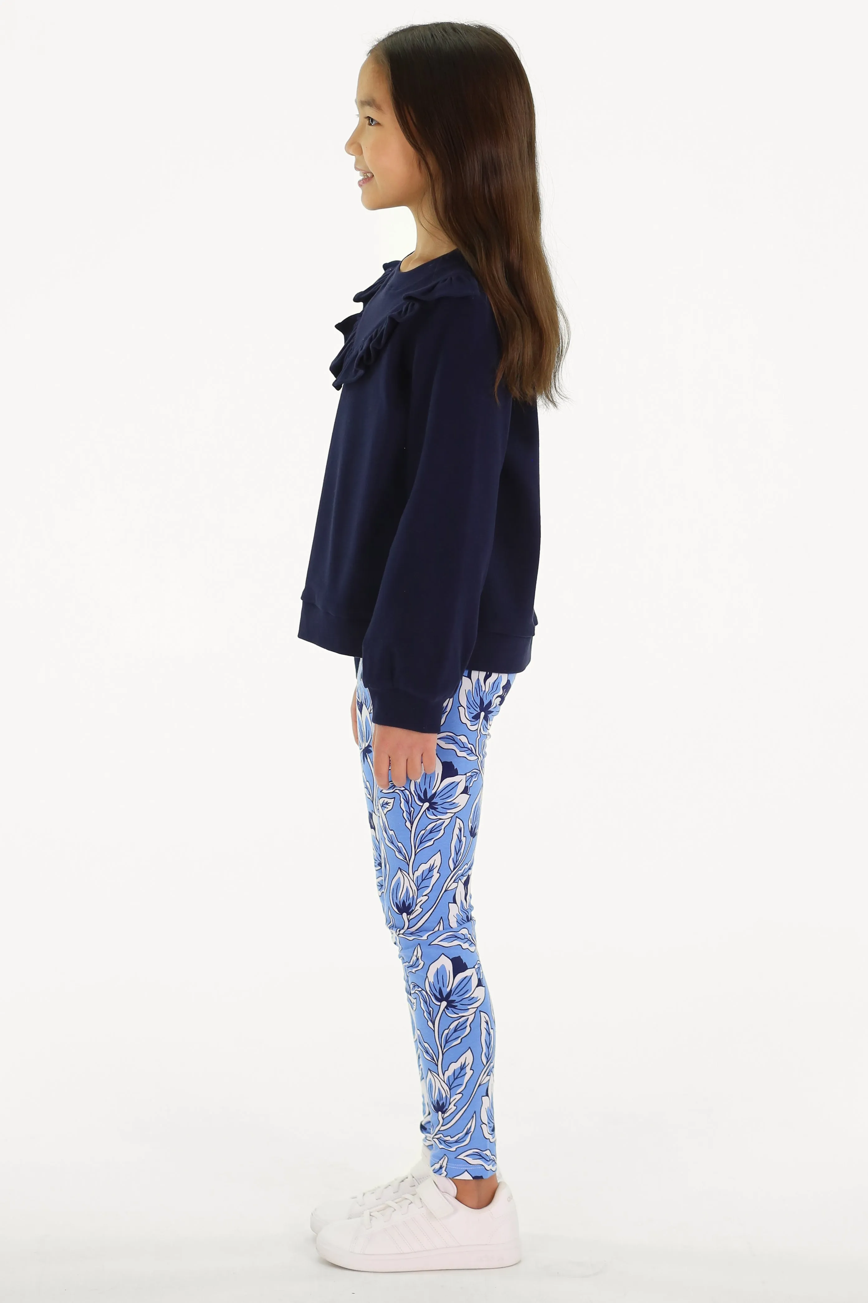 Girls Rue Pullover in SuperSoft Navy