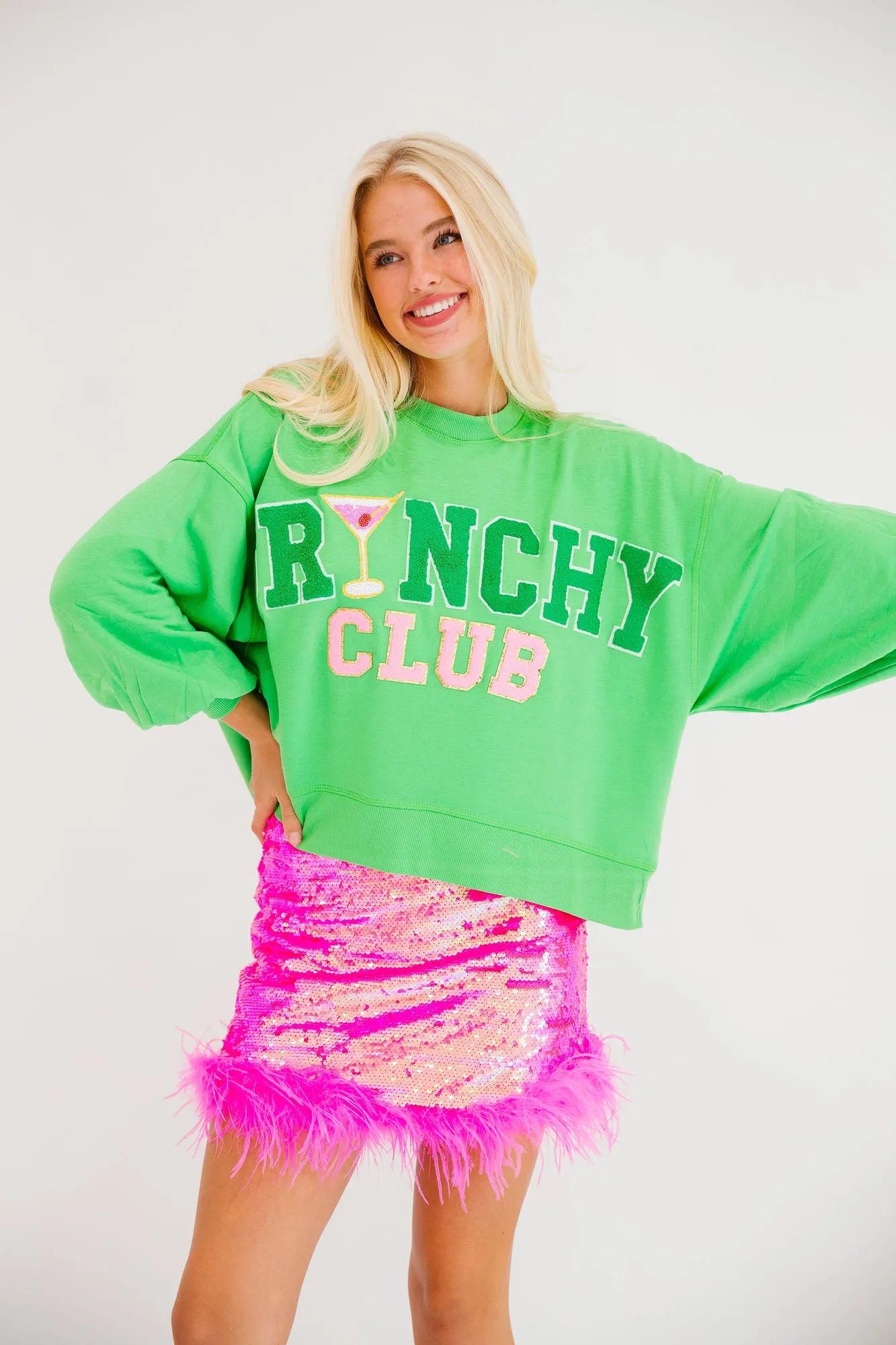 GRINCHY CLUB GREEN PULLOVER