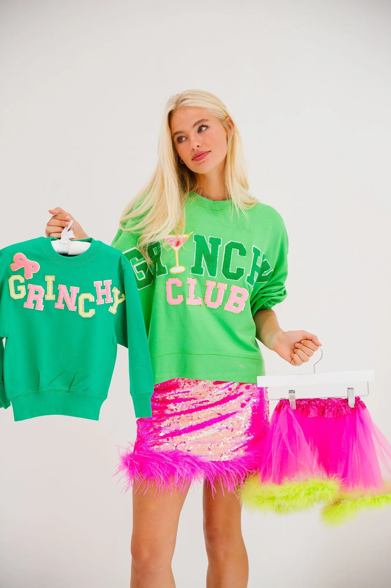 GRINCHY CLUB GREEN PULLOVER