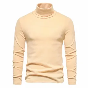 Herbst Winter Roll kragen pullover Männer Marke Pullover Mode Slim Fit Strick pullover Herren einfarbig Roll kragen pullover Mann