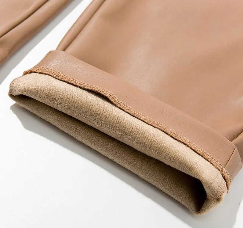 High Waist Leather Pants