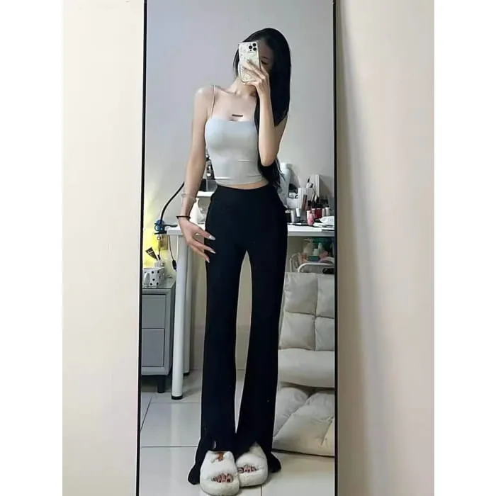 High Waist Plain Front