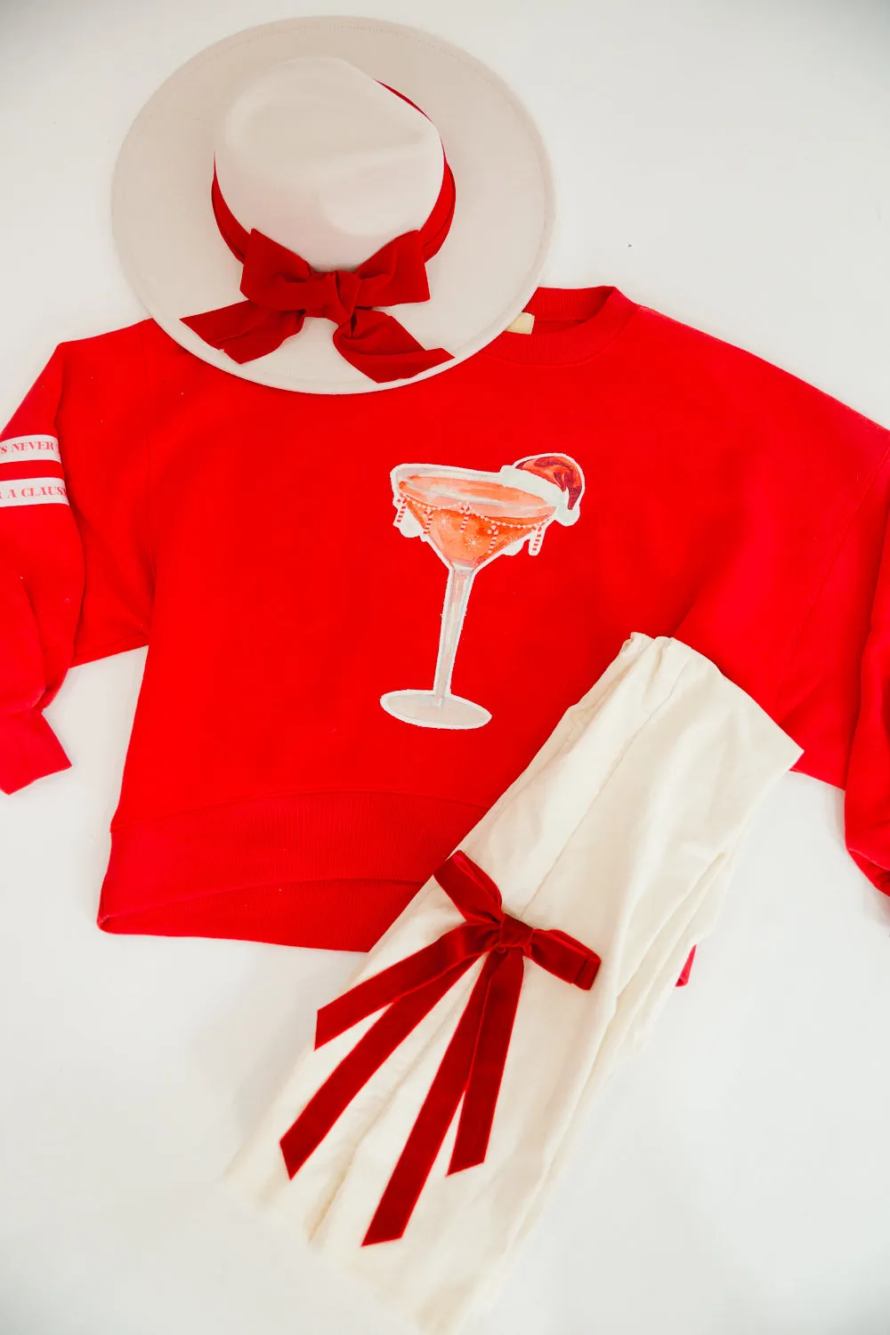 HOLIDAY CHEERS RED PULLOVER