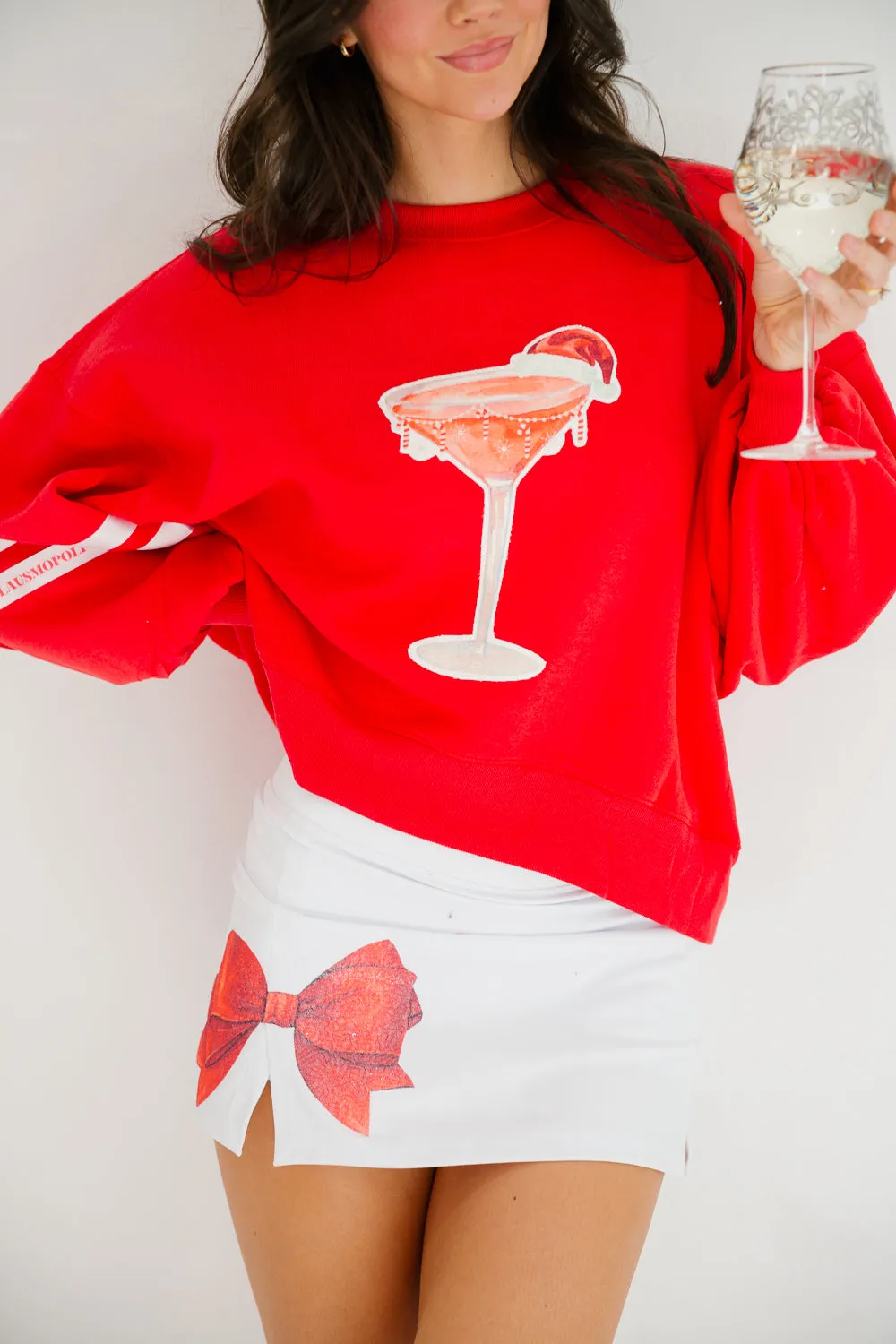 HOLIDAY CHEERS RED PULLOVER