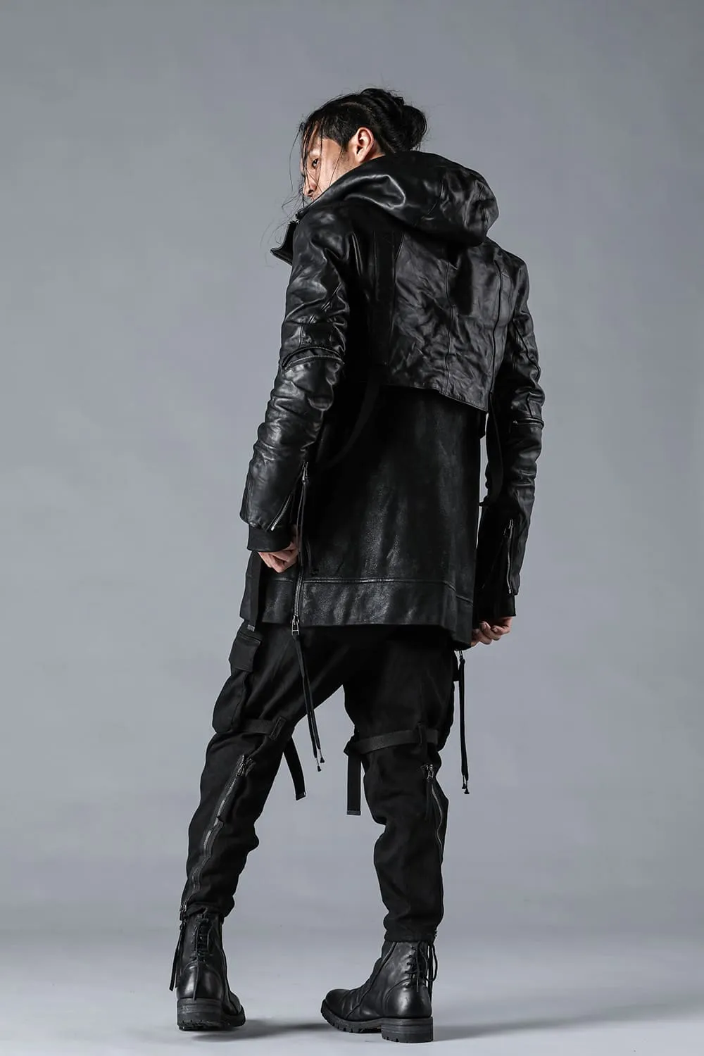 Horse Leather Cropped Jacket