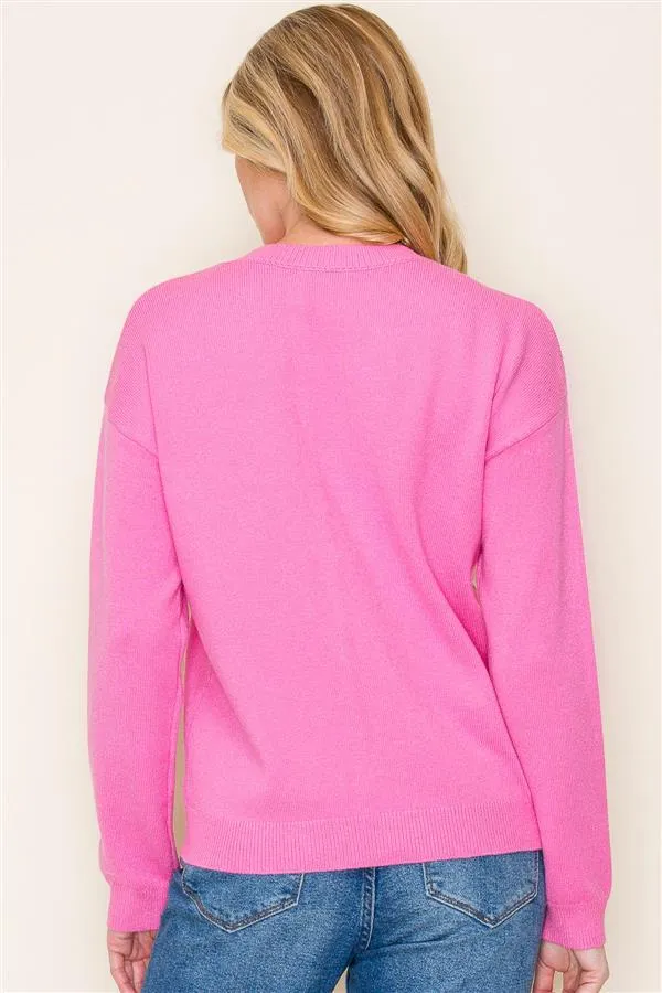In My Heart Pink Pullover