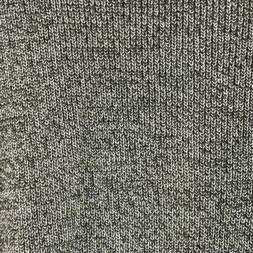 J.CREW Men's Marled Olive Crewneck Cotton Pullover Sweater SZ L