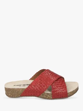Josef Seibel Women's Tonga 70 Sandals- Braided Red