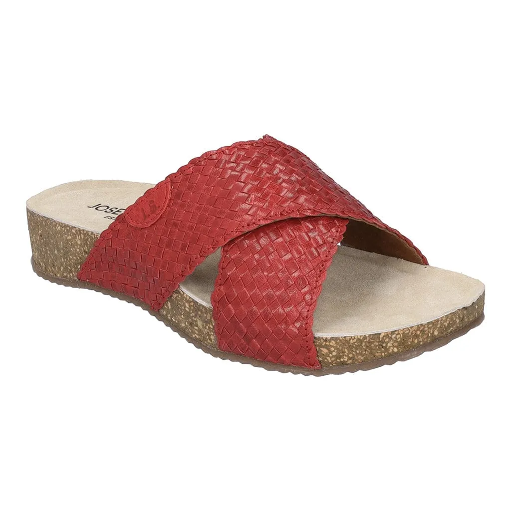 Josef Seibel Women's Tonga 70 Sandals- Braided Red