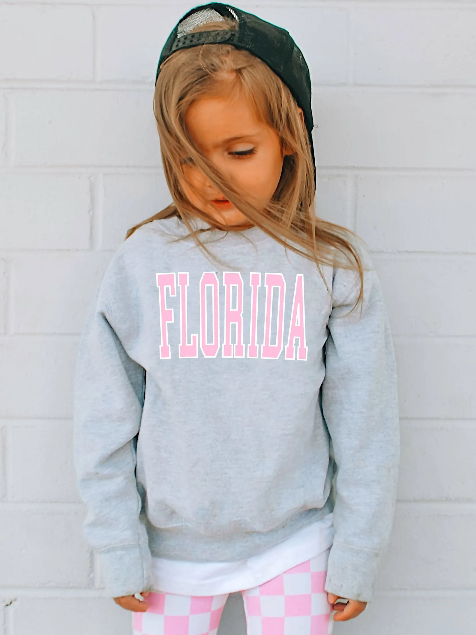 Kids Florida Sweatshirt - Pink Ink