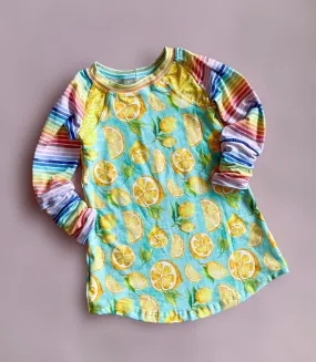 Lemons and Rainbows Colorblocked Raglan Tunic